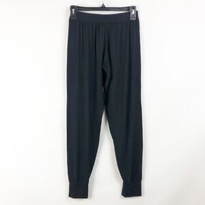 Nordstrom Womens Jogger Pants XXS Black Stretch Lounge Tapered Pull-On NWOT